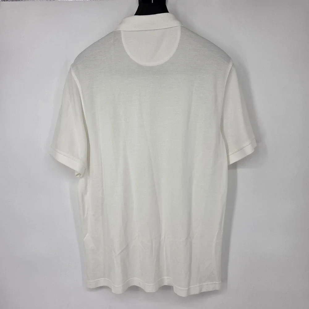 UNTUCKit Polo Shirt Men's XL White Short Sleeve Casual Gondola Pima Cotton‎